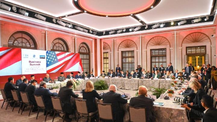 Prabowo mengatakan Indonesia 'ingin lebih banyak investasi' di hadapan investor AS.