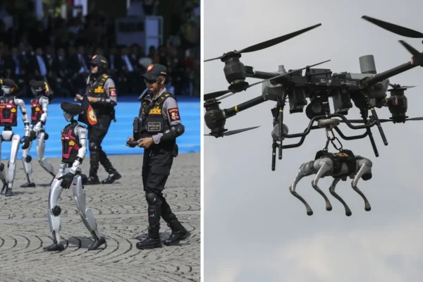 Indonesia mengerahkan robot humanoid polisi untuk memberantas kejahatan dan narkoba.