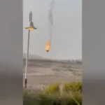 Tonton: Rekaman video memperlihatkan drone Iran yang terbakar saat mendarat darurat di Kuwait