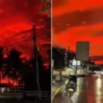 Langit di Indonesia Berubah Menjadi Merah Darah Akibat Fenomena Optik Langka
