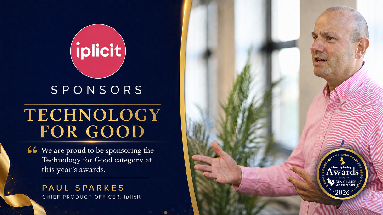 iplicit diumumkan sebagai sponsor Penghargaan Technology for Good dalam ajang National Charity Today Awards™